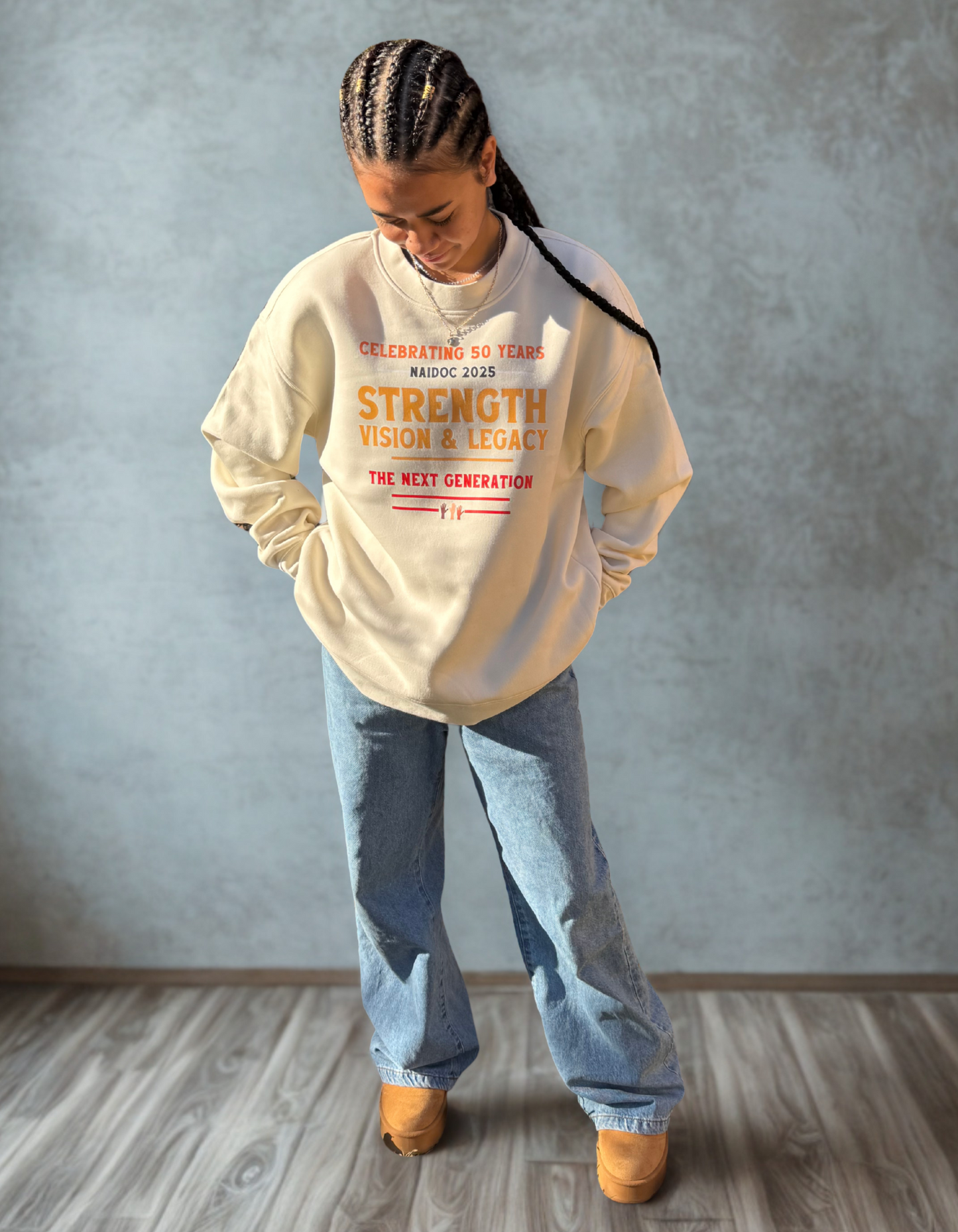 Naidoc Wear! Strength, Vision & Legacy Sweatshirt.